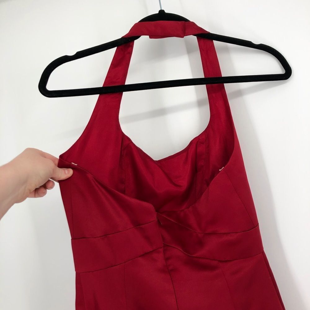 AFTER SIX Red‎ Formal Maxi Dress Halter Neck - Picture 4 of 5